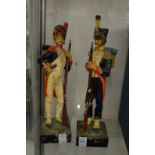 A pair of Hussars, 13" high.