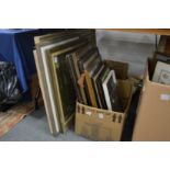 A quantity of paintings, prints and engravings etc.