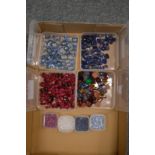 A quantity of coloured stones.