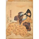 THREE 19TH CENTURY ORIGINAL JAPANESE WOODBLOCK PRINTS, (3).