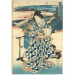 TOYOKUNI II UTAGAWA (1777-1835) and SHIGENOBU UTAGAWA (1826-1869): TWO EARLY - MID 19TH CENTURY
