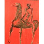 Marino Marini (20th Century) A horseman, original lithograph, signed and dated 1955, 22" x 17.
