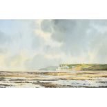 Cavendish Morton (1911-2015) British, 'Whitecliff Bay from Forelands', watercolour, signed, 7" x