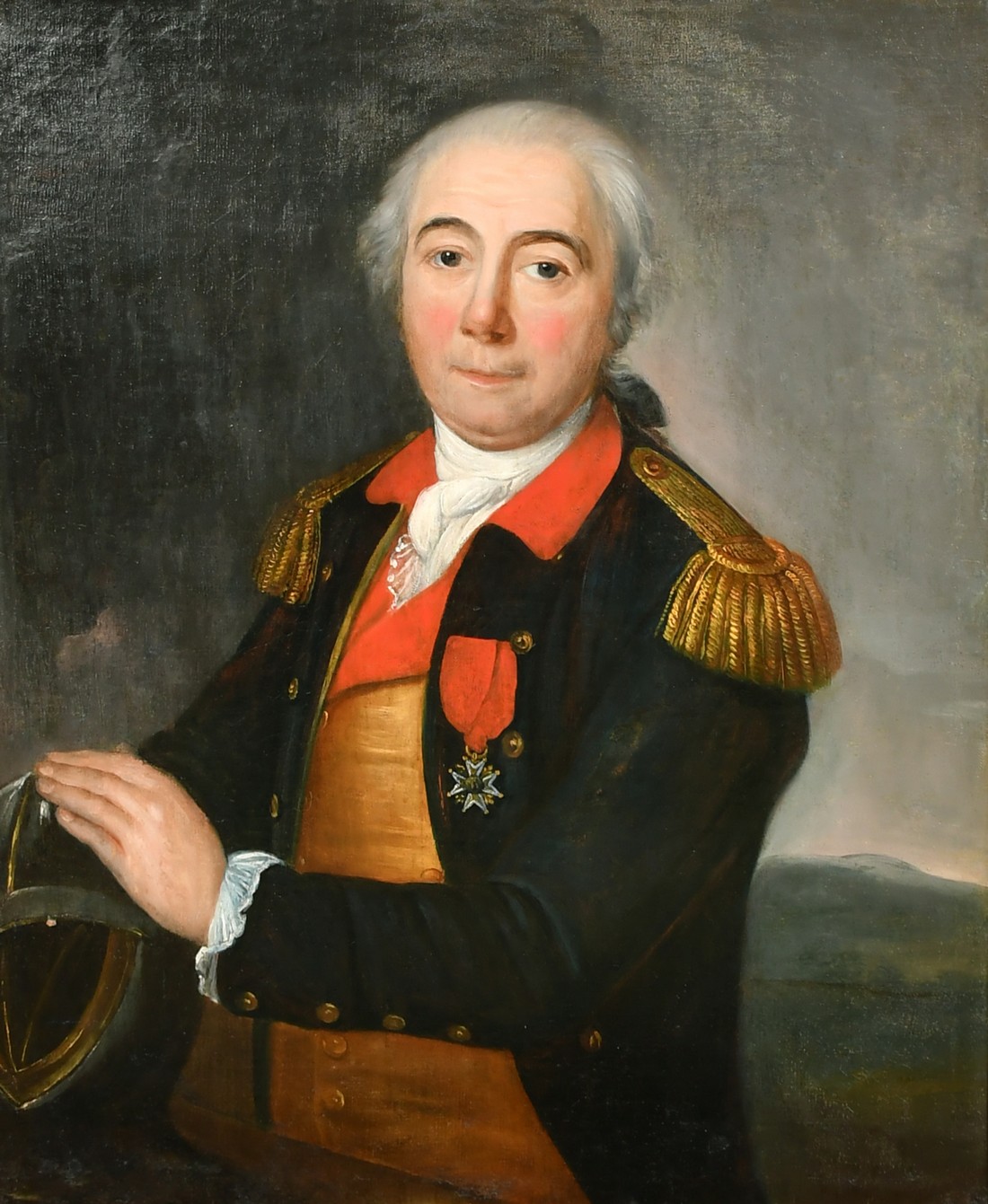 Late 18th / Early 19th Century Continental School, a half-length portrait of a military officer, oil