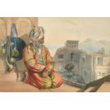 19th Century, a hand-coloured print of 'Atmaran, Hindoo of Peshawar', 10" x 14.5" (26 x 37cm).