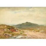 Wycliffe Egginton (1875-1951) British, 'Dartmoor, After Rain, King Tor', watercolour, signed, 7" x