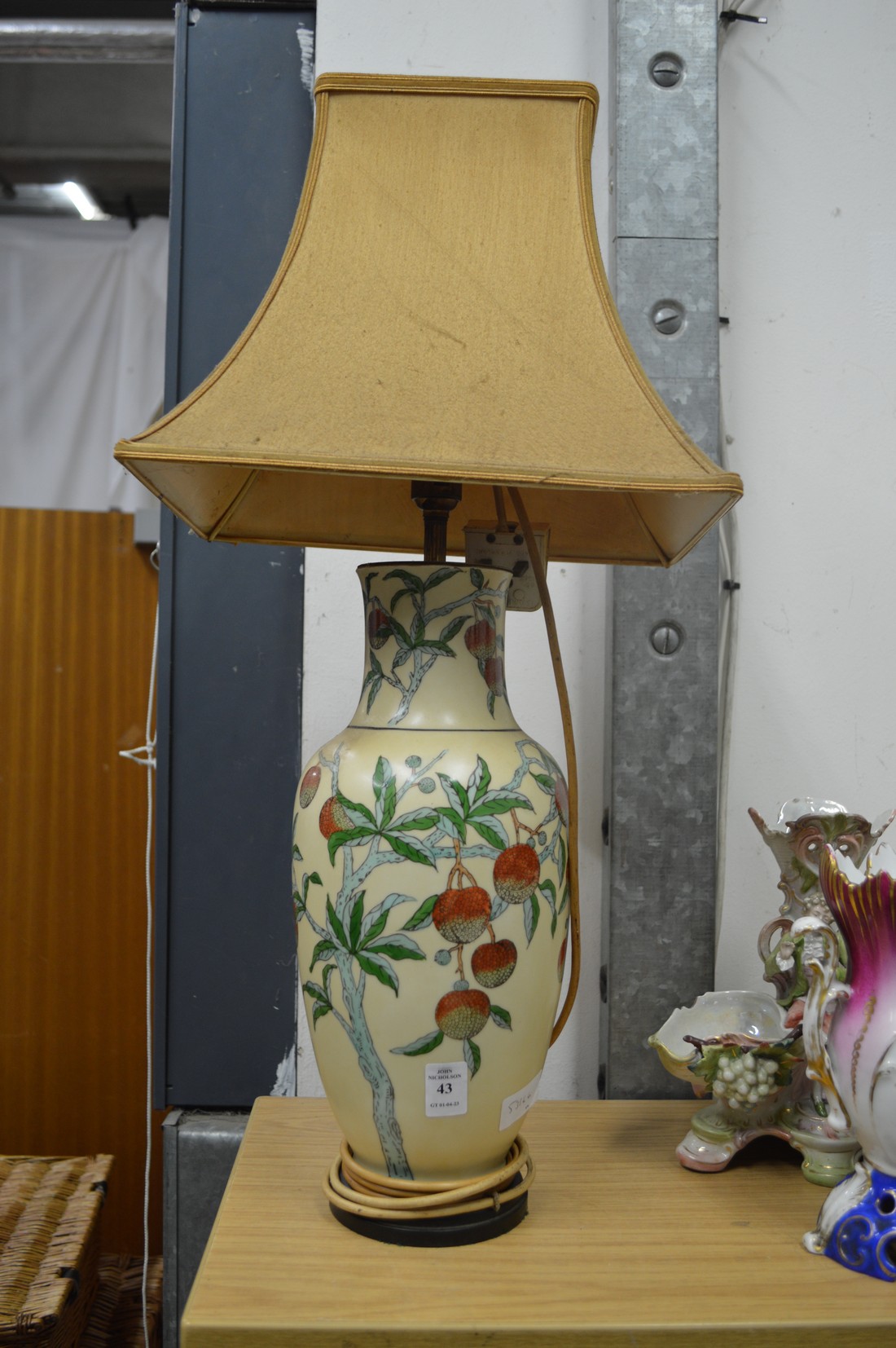 A Chinese style table lamp.