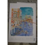 Unframed prints of Venice etc.