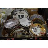 A quantity of collectors plates.