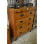 A Victorian chest of drawers.