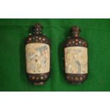 Two snuff bottles.