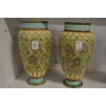 A pair of Royal Doulton Slaters Patent vases.