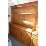 A large pine dresser.