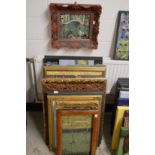 A good large collection of artists work, mostly oil on board and canvas, some framed.