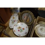 A group of decorative plates.