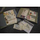 A quantity of stamps, first day covers.