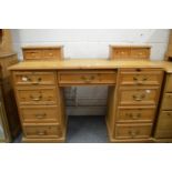 A pine dressing table or desk.