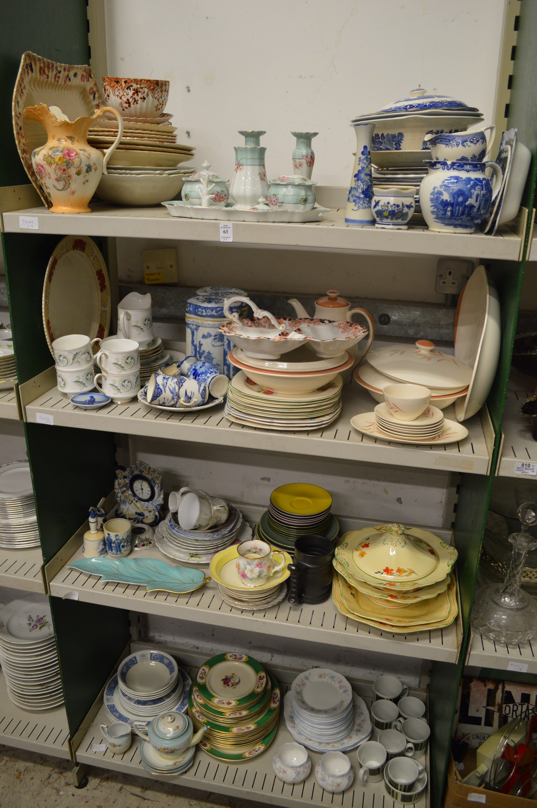 A large quantity of decorative china.