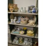 A large quantity of decorative china.