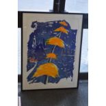 Andrew Southall, Untitled composition, lithograph, signed.