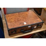 An unusual wooden attache case.