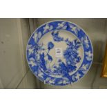 A Japanese blue and white plate.