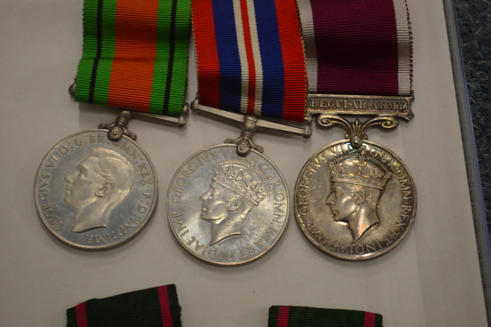 A small group of medals and awards for R Benchley to include a regular army long service medal, - Image 2 of 6