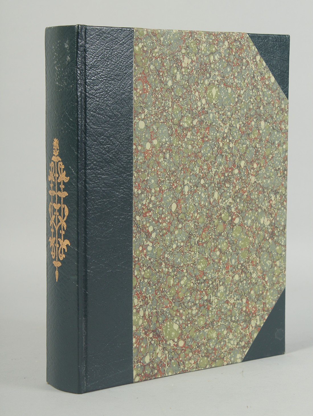 A BOUND ALBUM OF VARIOUS 19TH CENTURY PAINTINGS, ILLUSTRATIONS AND PRESSED FLOWERS, subjects