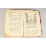 A 19TH CENTURY OTTOMAN BOUND PRINT MANUSCRIPT, 23.5cm x 16cm.