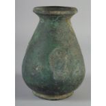 AN UNUSUAL ANCIENT PERSIAN OR ROMAN VASE, 19.5cm high.
