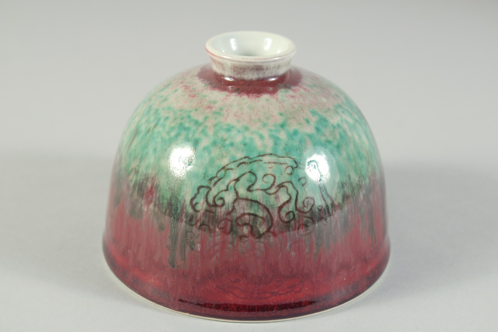 A CHINESE FLAMBE GLAZE WATER POT, 12.5cm diameter. - Image 2 of 5