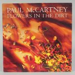 PAUL McCARTNEY. FLOWERS IN THE DIRT VINYL. MINT. PSCD 106 yellow cover, blue insert and cover