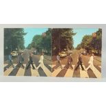 THE BEATLES. ABBEY ROAD VINYL STLRO 50 -383 - F-2 & YEX 749-2. with dust wrappers and covers. (2).