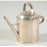 ASPREY'S - A RARE VICTORIAN SILVER VINAIGRETTE POURER/PERFUME ATOMISER SHAPED AS A WATERING CAN.