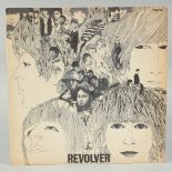 THE BEATLES. REVOLVER VINYL. BLACK AND YELLOW LABEL, 1966. PMC 7009 XEX 605- 2 with dust wrapper and