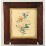A VICTORIA WATERCOLOUR STILL LIFE, in a rosewood frame. 8ins x 6.5ins