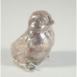A VICTORIAN SILVER BERNARD MULLER CHICK PEPPERETTE. London imported mark for 1801. Stamped B.M. 2.