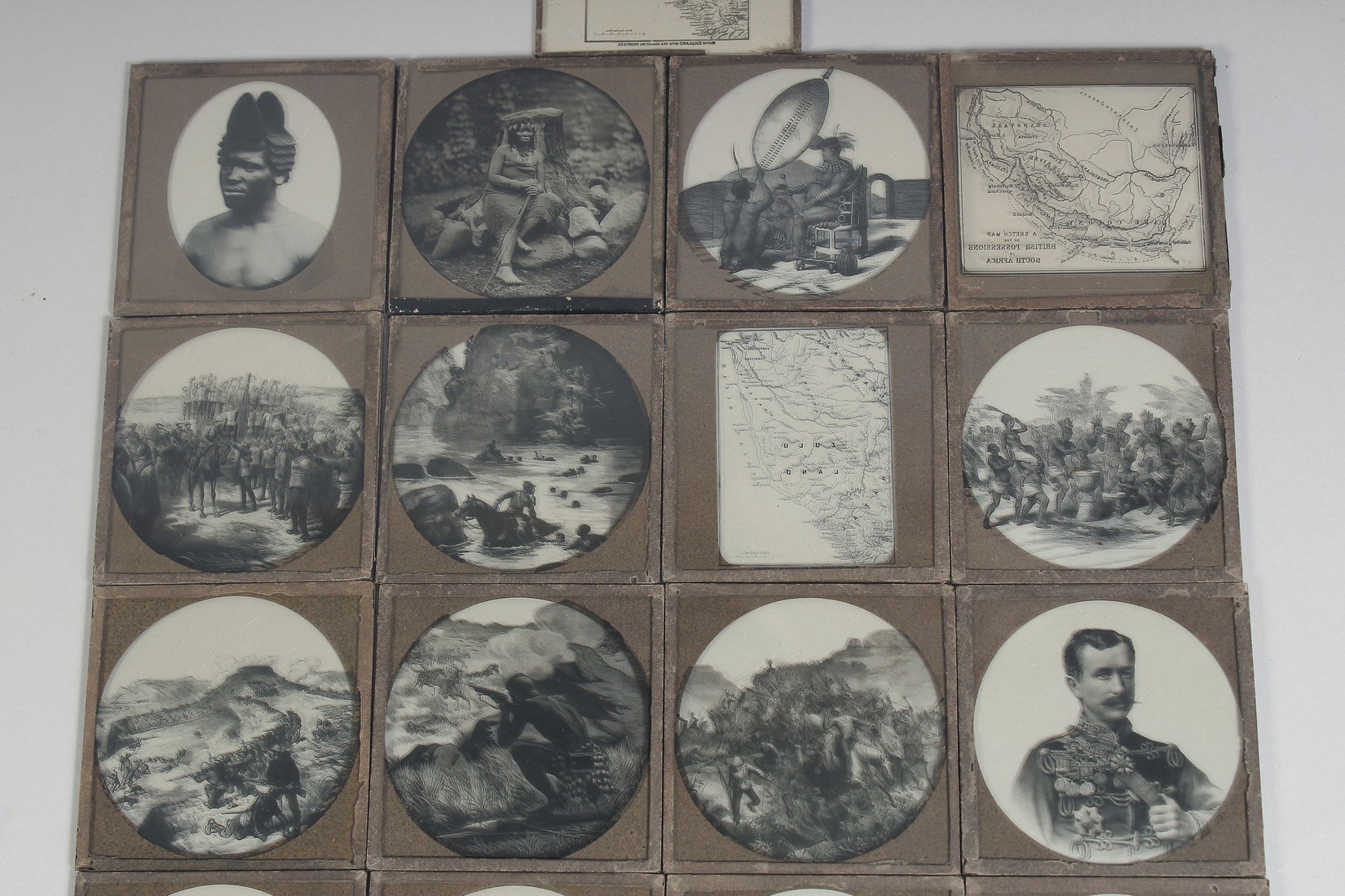 TWENTY-THREE ZULU WAR SLIDES. 3.5ins square. - Bild 3 aus 4