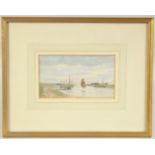 Attributed to George Parsons Norman, Shipping on a Norfolk river, signed and dated in pencil, 3.