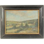 Henry Alfred Harris (Early 20th Century), a view over fields, oil on canvas, signed, exhibited at