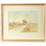 Harry Andrews (20th Century), 'Approach to Walberswick, Late Evening', watercolour, signed, 9" x