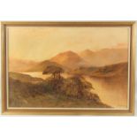 F. E. Jamieson (1895-1950), a Highland Loch at dusk, oil on canvas, signed, 20" x 30" (51 x 76cm).