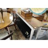 A stylish copper topped painted console table.