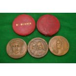 Various bronze medallions.