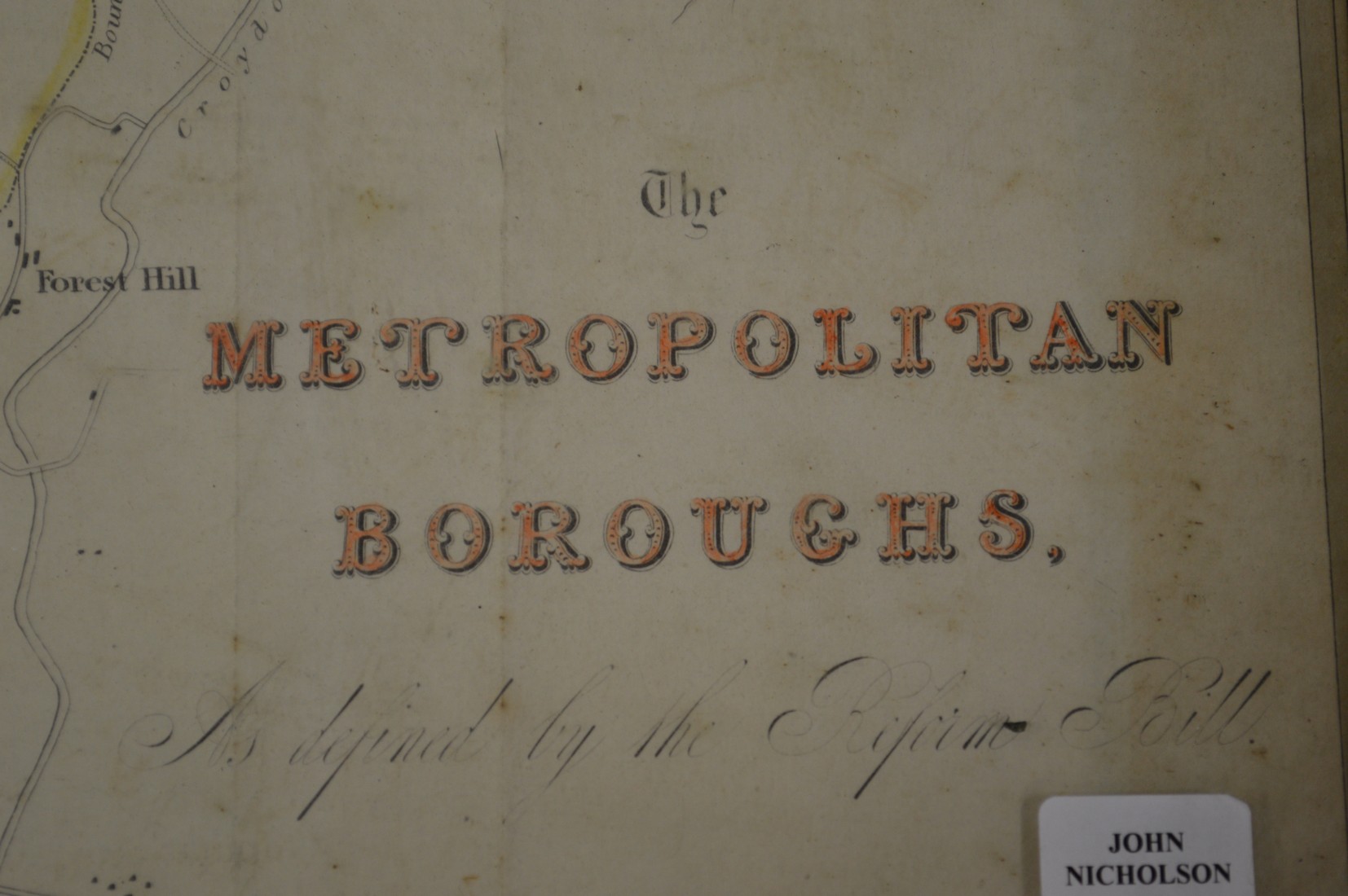 A Greenwood map of Sussex and another of the Metropolitan Boroughs. - Image 3 of 3