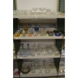 A large quantity of decorative and household glassware.