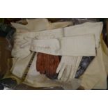 A collection of ladies kid leather gloves etc.