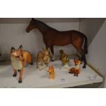 Beswick animals and other collectables.