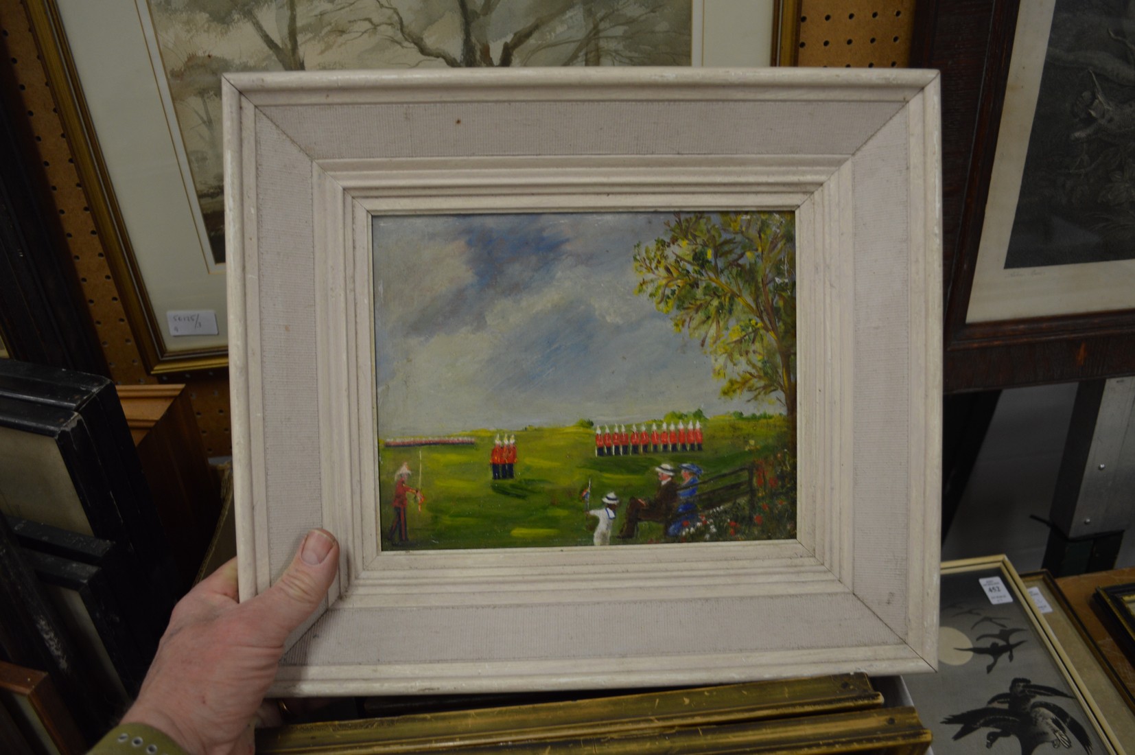 A small box of oil paintings. - Image 5 of 5