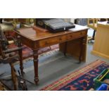 Gillows of Lancaster, a good mahogany two drawer writing table.